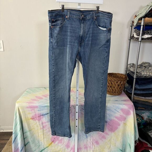 LEVIS Classic Blue Denim Jeans men’s 505 regular fit 40x30 men’s - Picture 5 of 6